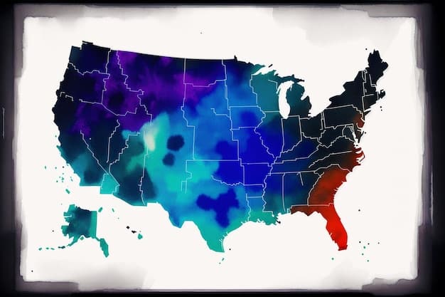 A map of the United States color-coded to show different levels of abortion access in each state, ranging from full access to complete bans.