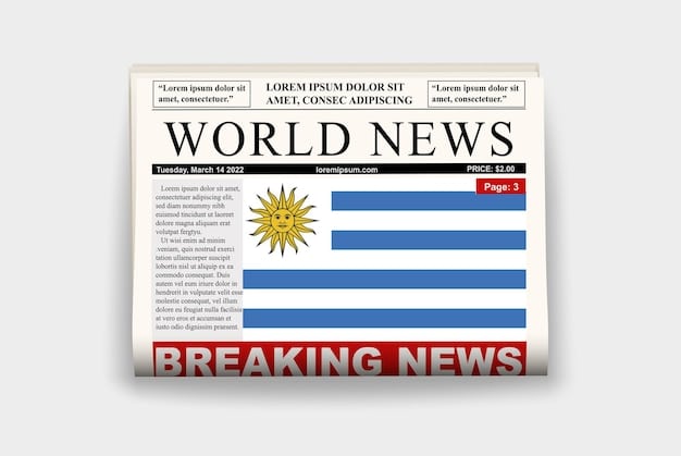 A split image showing a traditional newspaper headline on one side and a tweet from a politician on the other. The contrast highlights the shift from traditional media to social media as a primary source of political information.